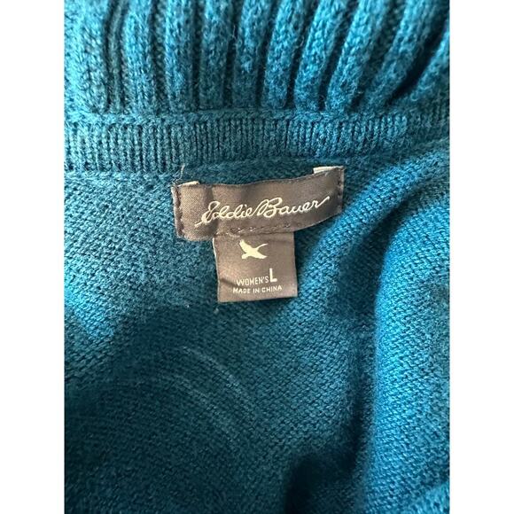 Eddie Bauer Turquoise Full Zip Hoodie - Picture 9 of 10